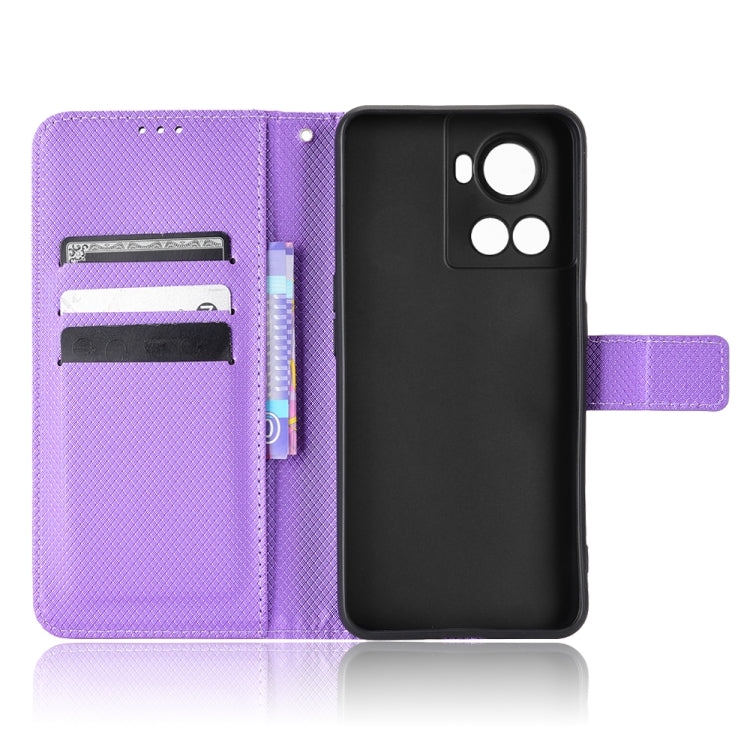 For OnePlus Ace 5G / 10R Diamond Texture Leather Phone Case