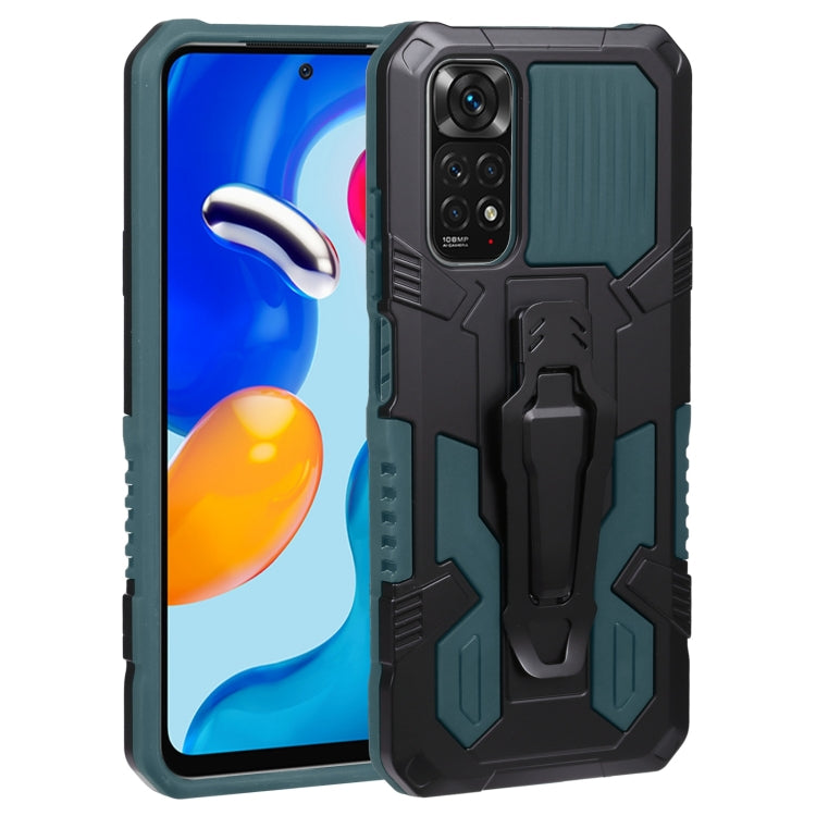 For Xiaomi Redmi Note 11S Armor Warrior PC + TPU Phone Case
