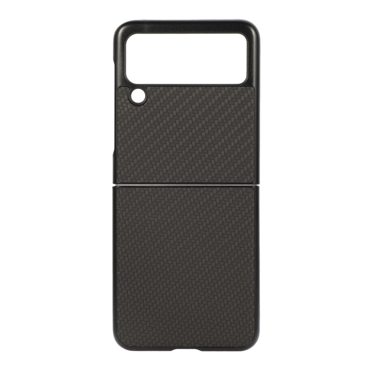 For Samsung Galaxy Z Flip3 5G Carbon Fiber Texture PU Leather Phone Case