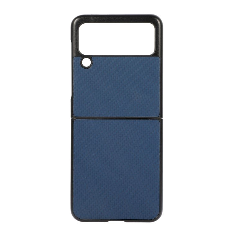 For Samsung Galaxy Z Flip3 5G Carbon Fiber Texture PU Leather Phone Case