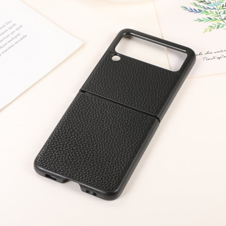 For Samsung Galaxy Z Flip3 5G Genuine Leather Lychee Texture Phone Case