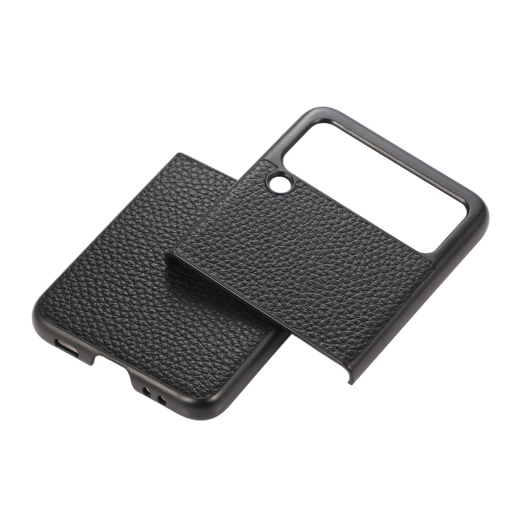 For Samsung Galaxy Z Flip3 5G Genuine Leather Lychee Texture Phone Case