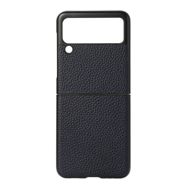 For Samsung Galaxy Z Flip3 5G Genuine Leather Lychee Texture Phone Case