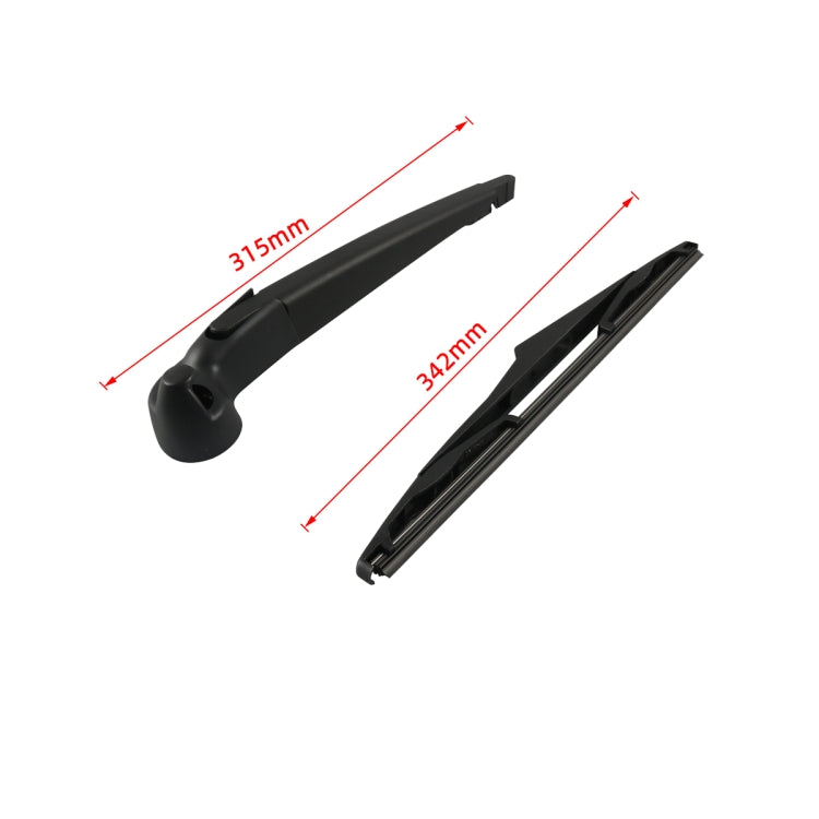 A6892 Car Rear Windshield Wiper Arm Blade Assembly 68002490AB for Jeep Wrangler JK 2007-2018