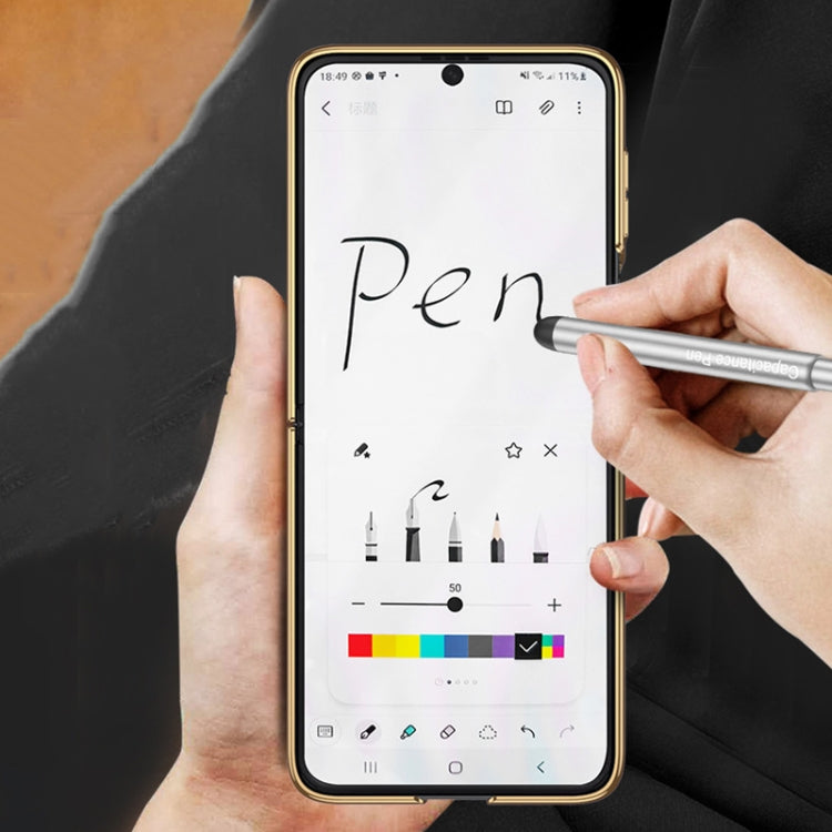 For Samsung Galaxy Z Flip3 5G GKK Integrated Solid Color Plating Phone Case with Ring Holder & Stylus Pen