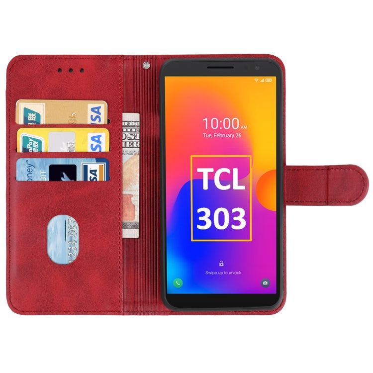 For TCL 303 Leather Phone Case