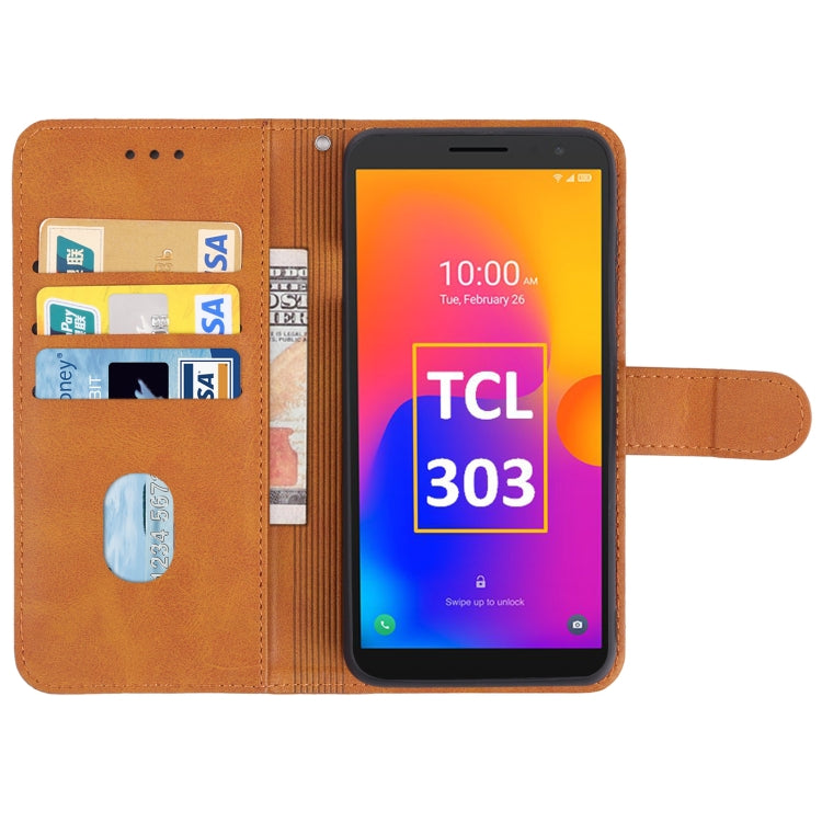 For TCL 303 Leather Phone Case