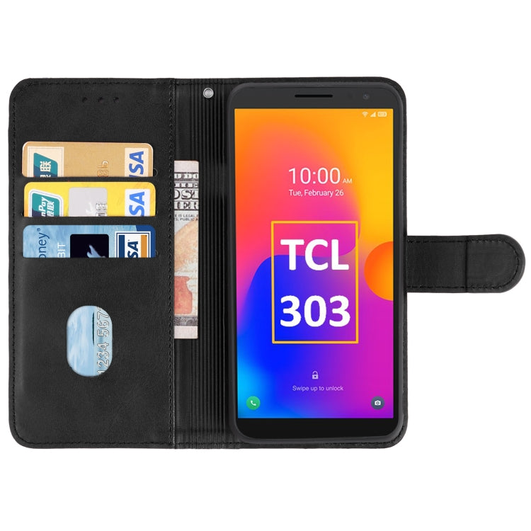 For TCL 303 Leather Phone Case