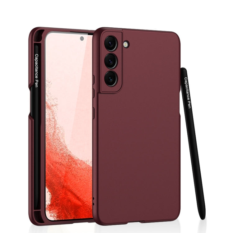 For Samsung Galaxy S22 5G GKK Ultra-thin Skin Feel Phone Case with Stylus