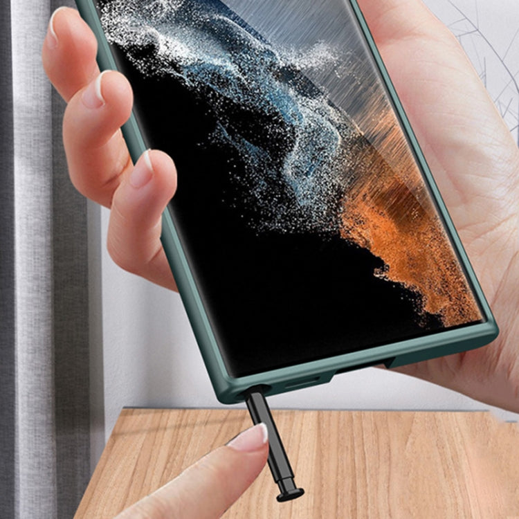For Samsung Galaxy S22 Ultra 5G GKK Ultra-thin Skin Feel Phone Case with Stylus