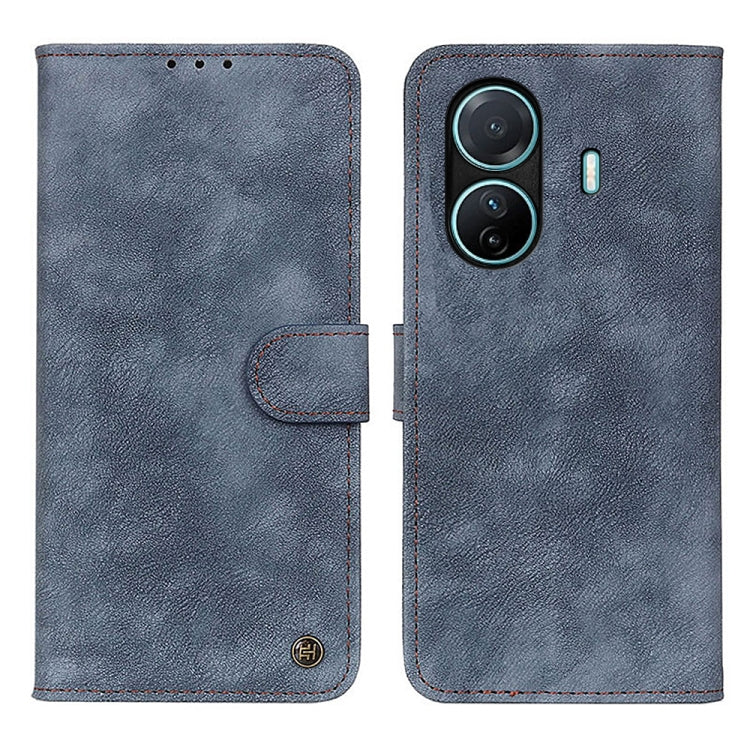 For vivo S15e 5G Foreign Antelope Texture Magnetic Buckle Leather Phone Case