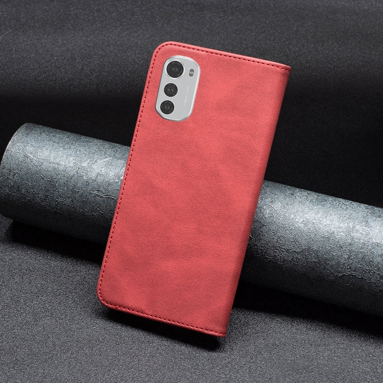 For Motorola Moto E32 4G Magnetic RFID Anti-Theft Leather Phone Case
