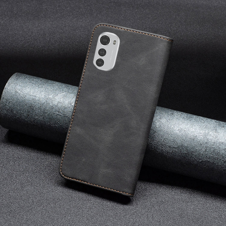For Motorola Moto E32 4G Magnetic RFID Anti-Theft Leather Phone Case