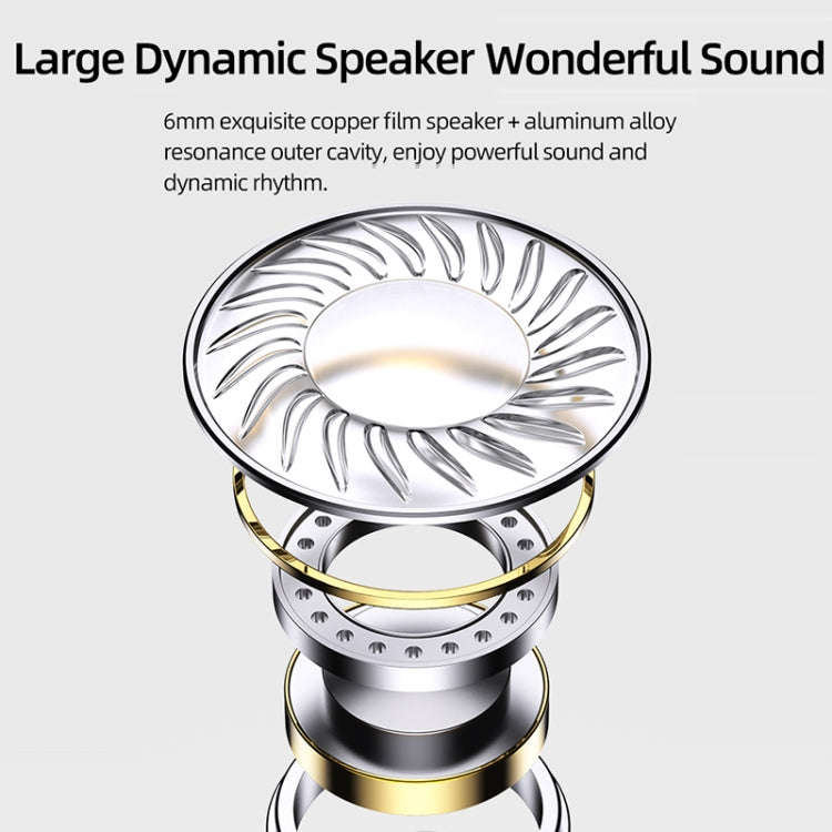 USAMS US-SJ576 EP-46 3.5mm In-Ear Aluminum Alloy Wired Headphones