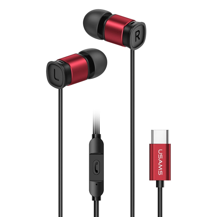 USAMS US-SJ576 EP-46 Type-C In-Ear Aluminum Alloy Wired Headphone