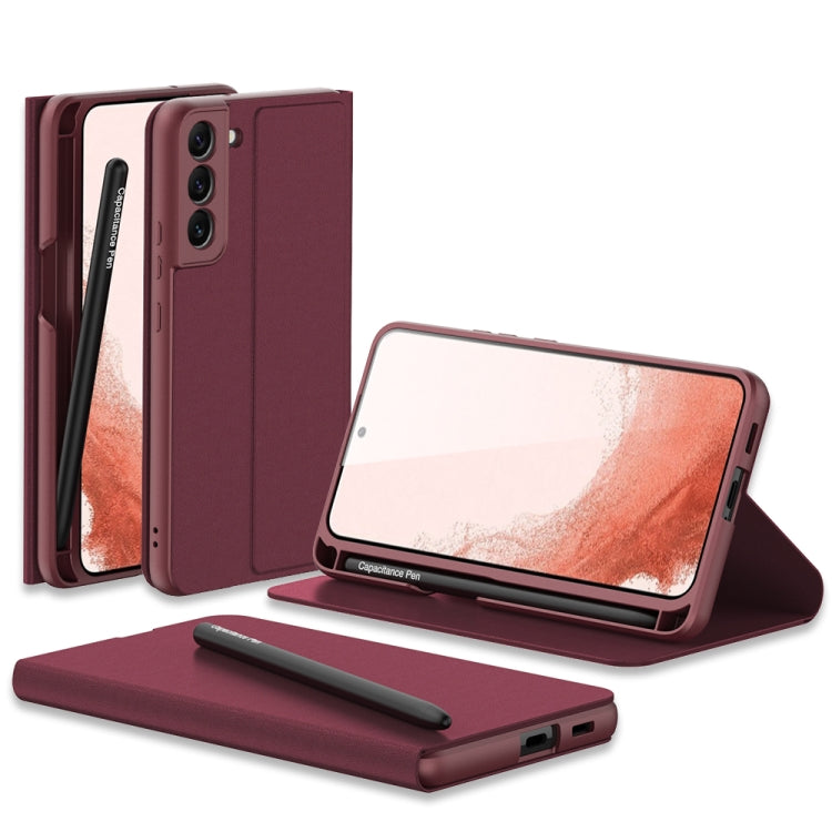For Samsung Galaxy S22 5G GKK Flip Leather Phone Case with Stylus Pen