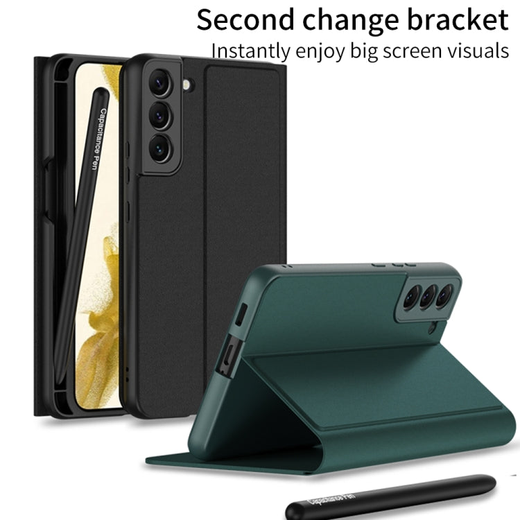 For Samsung Galaxy S22 5G GKK Flip Leather Phone Case with Stylus Pen
