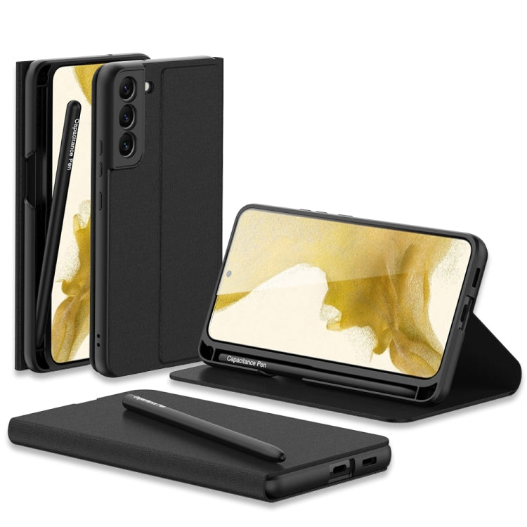 For Samsung Galaxy S22+ 5G GKK Flip Leather Phone Case with Stylus Pen