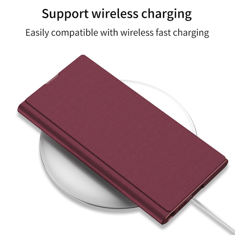 For Samsung Galaxy S22 Ultra 5G GKK Flip Leather Phone Case with Stylus Pen