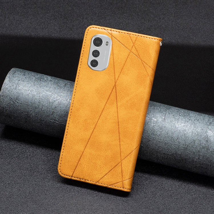 For Motorola Moto E32 4G / Moto E32s Prismatic Invisible Magnetic Leather Phone Case