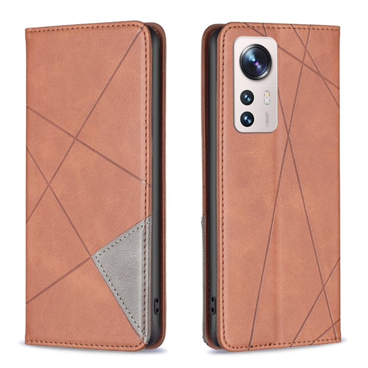 For Xiaomi 12 Lite Prismatic Invisible Magnetic Leather Phone Case