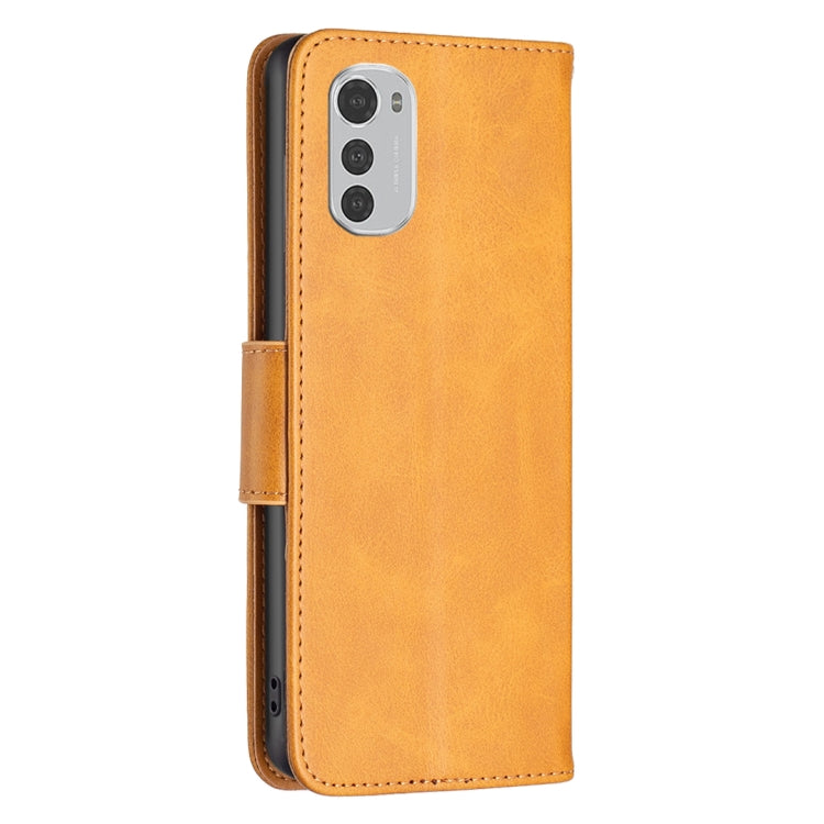 For Motorola Moto E32 4G / Moto E32s Lambskin Texture Pure Color Leather Phone Case