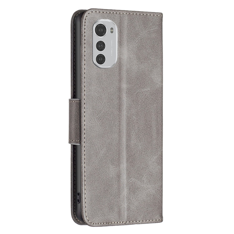 For Motorola Moto E32 4G / Moto E32s Lambskin Texture Pure Color Leather Phone Case