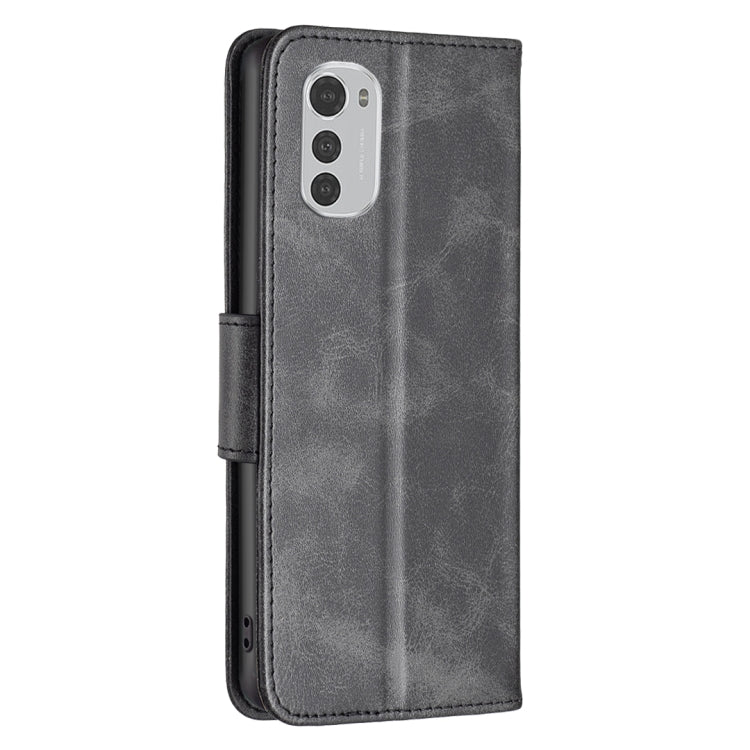 For Motorola Moto E32 4G / Moto E32s Lambskin Texture Pure Color Leather Phone Case