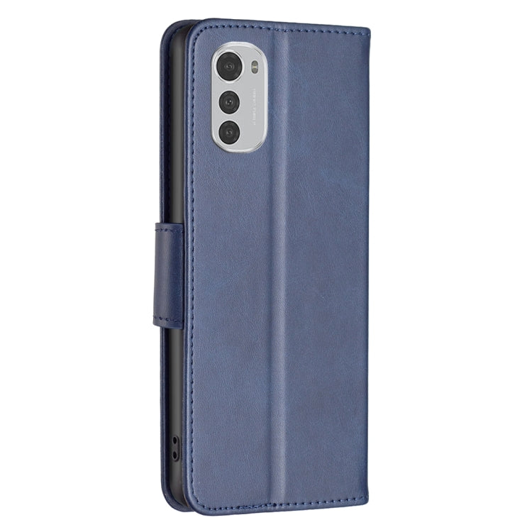 For Motorola Moto E32 4G / Moto E32s Lambskin Texture Pure Color Leather Phone Case