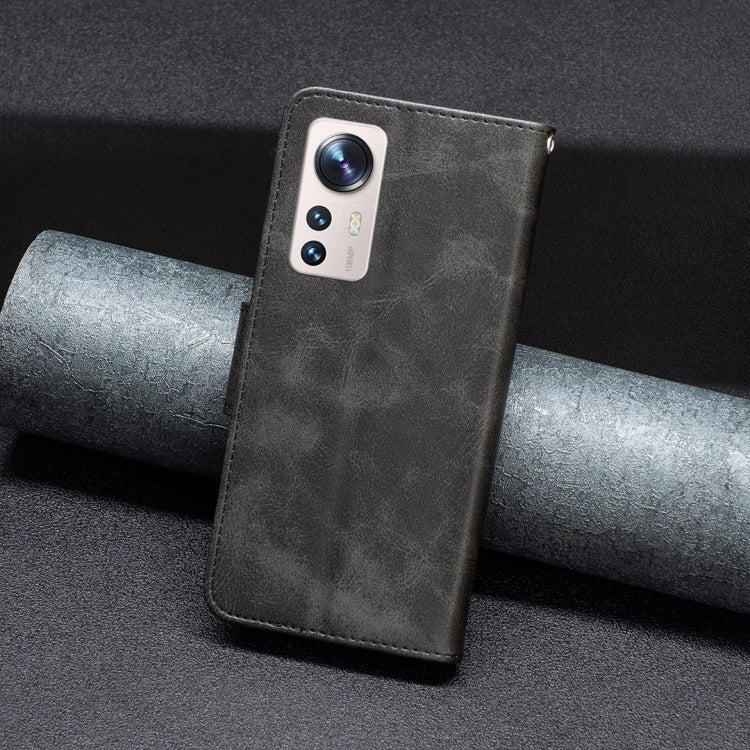For Xiaomi 12 Lite Lambskin Texture Pure Color Leather Phone Case