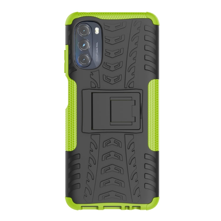 For Motorola Moto G 5G 2022 Tire Texture TPU + PC Phone Case with Holder