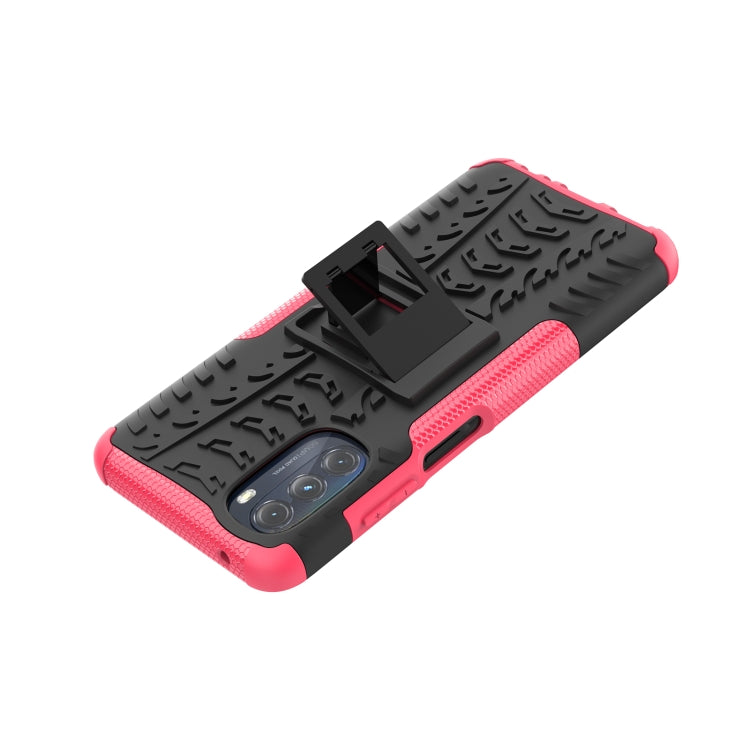 For Motorola Moto G 5G 2022 Tire Texture TPU + PC Phone Case with Holder
