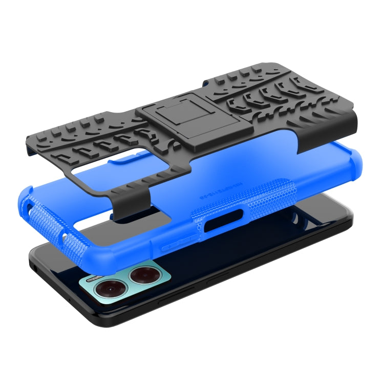 For Xiaomi Redmi Note 11E 5G Tire Texture TPU + PC Phone Case with Holder