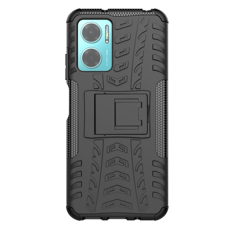 For Xiaomi Redmi Note 11E 5G Tire Texture TPU + PC Phone Case with Holder