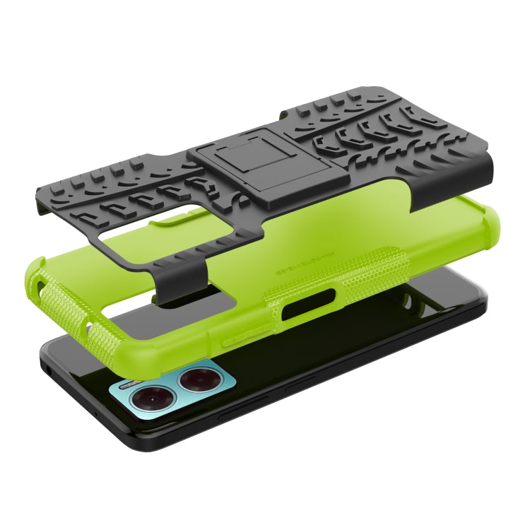 For Xiaomi Redmi Note 11E 5G Tire Texture TPU + PC Phone Case with Holder