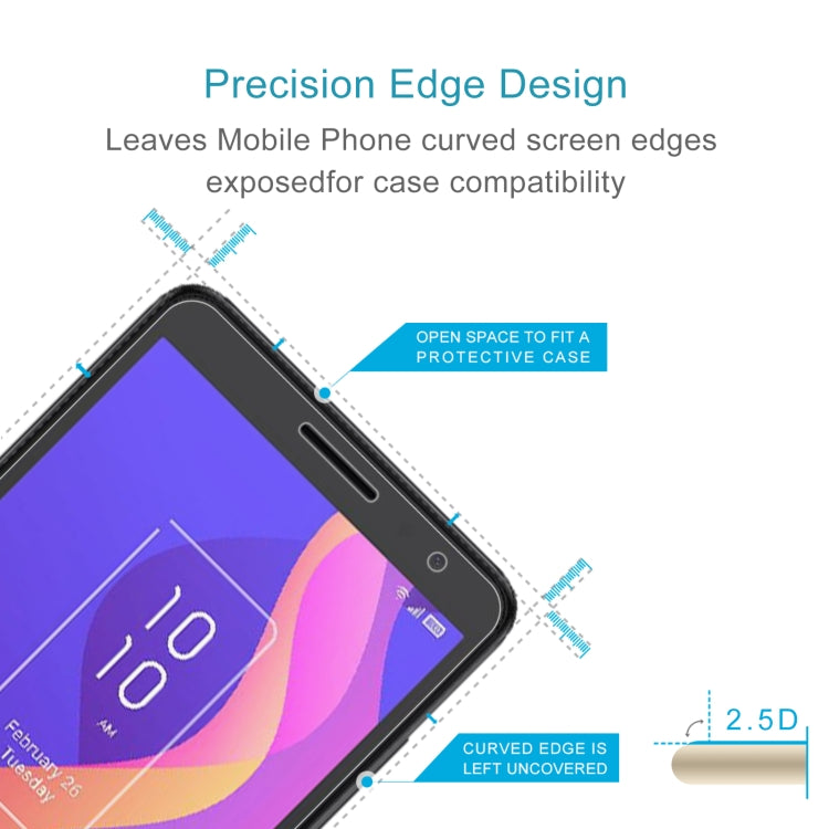 10 PCS 0.26mm 9H 2.5D Tempered Glass Film For TCL 303
