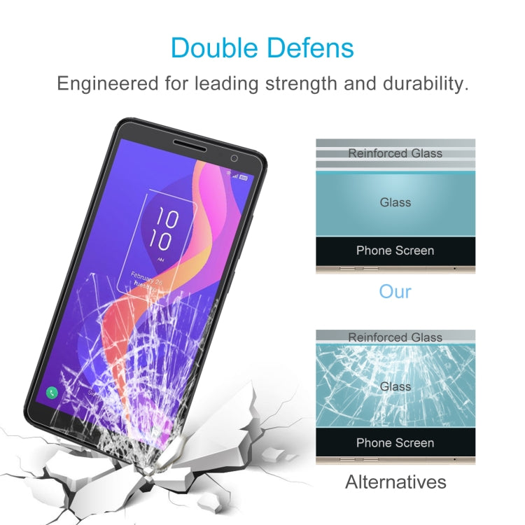 10 PCS 0.26mm 9H 2.5D Tempered Glass Film For TCL 303