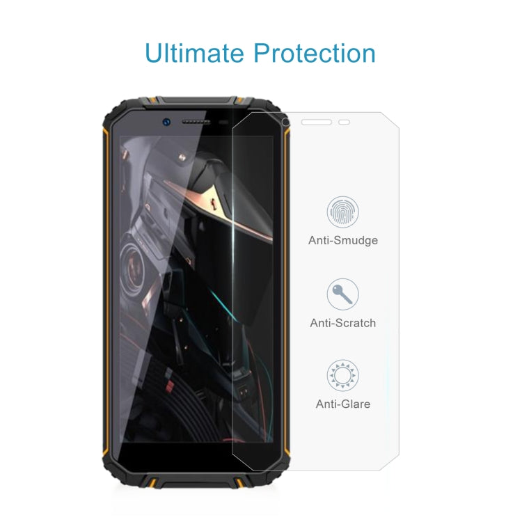 50 PCS 0.26mm 9H 2.5D Tempered Glass Film For Oukitel WP18