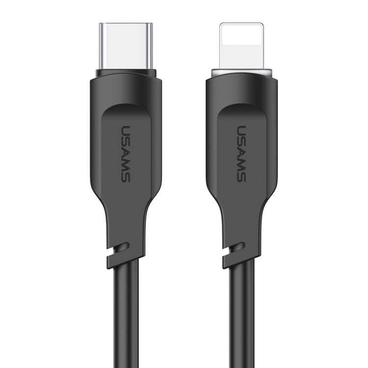 USAMS US-SJ566 Lithe Series 1.2m Type-C to 8 Pin PD 20W Fast Charging Cable with Light