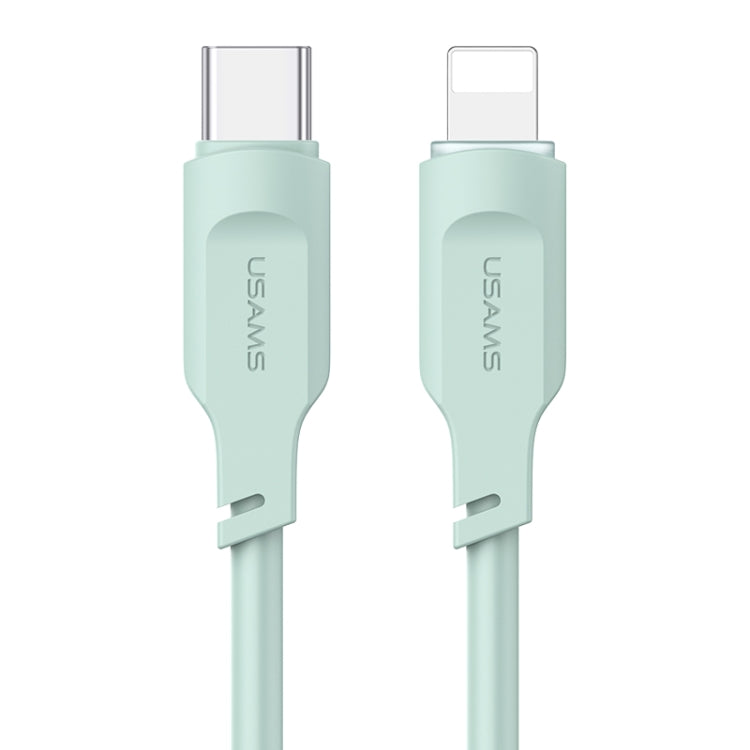 USAMS US-SJ566 Lithe Series 1.2m Type-C to 8 Pin PD 20W Fast Charging Cable with Light