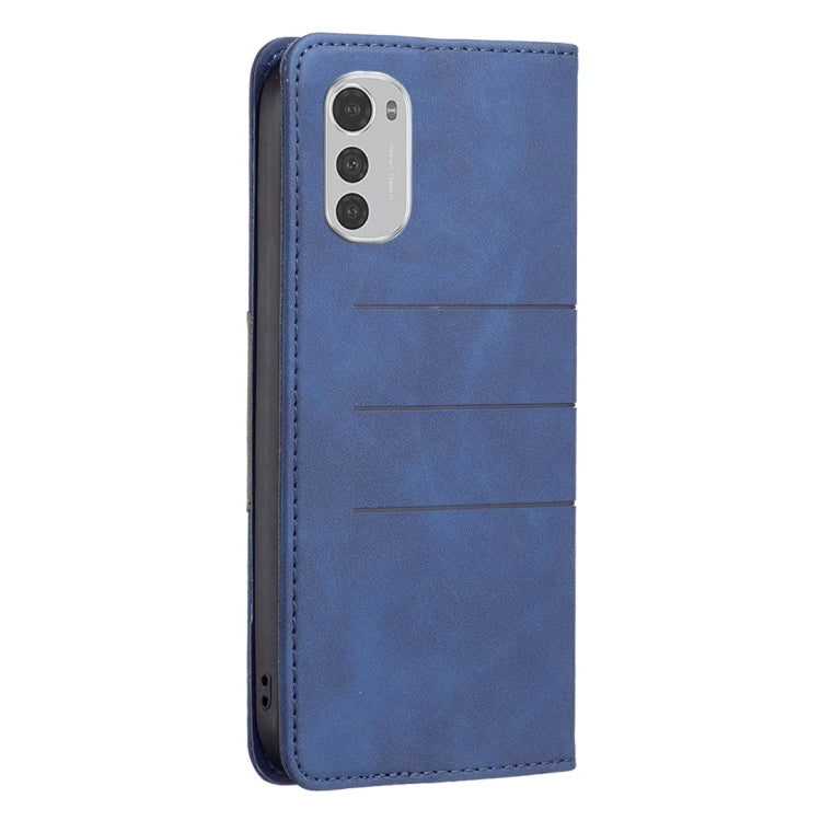 For Motorola Moto E32 4G Magnetic Splicing Leather Phone Case