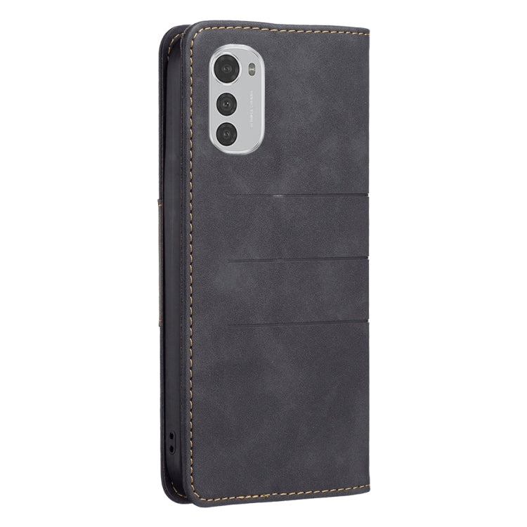 For Motorola Moto E32 4G Magnetic Splicing Leather Phone Case