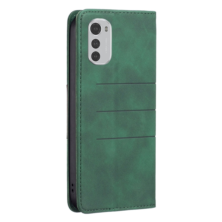 For Motorola Moto E32 4G Magnetic Splicing Leather Phone Case