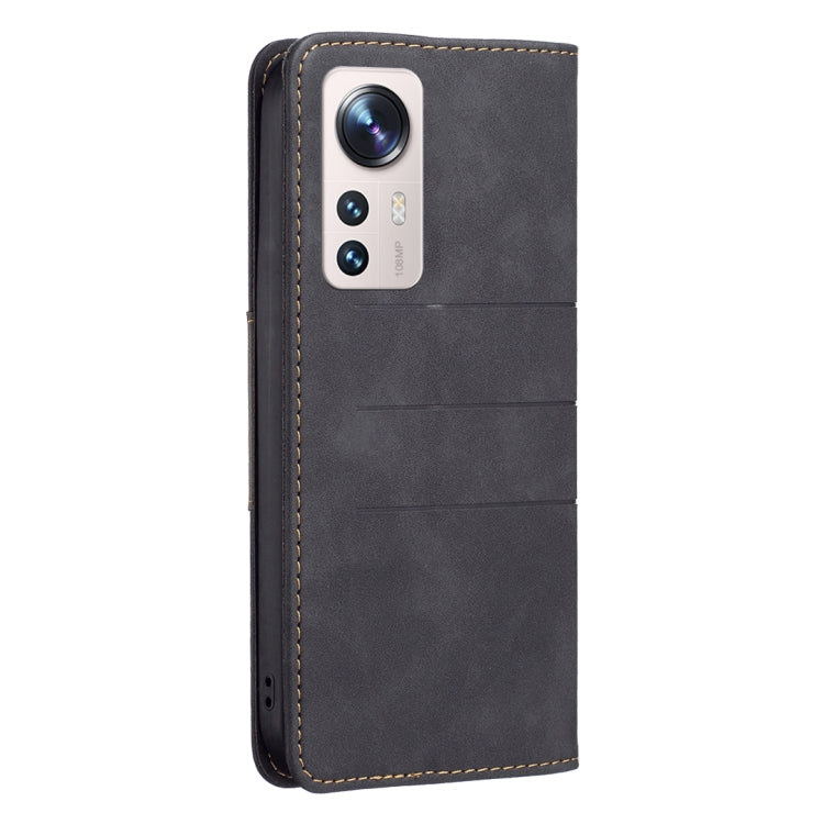 For Xiaomi 12 Lite Magnetic Splicing Leather Phone Case