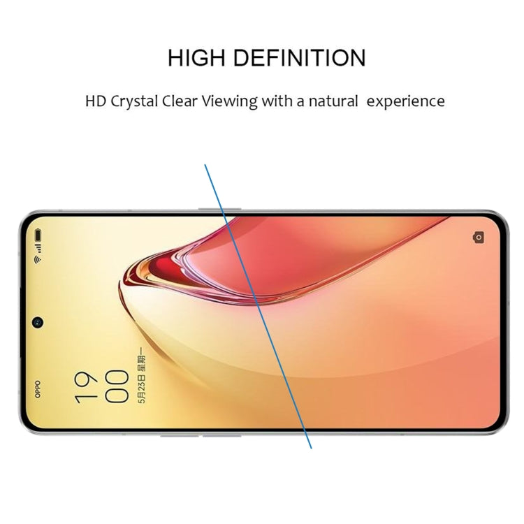 Full Glue Cover Screen Protector Tempered Glass Film For OPPO Reno8 Pro+