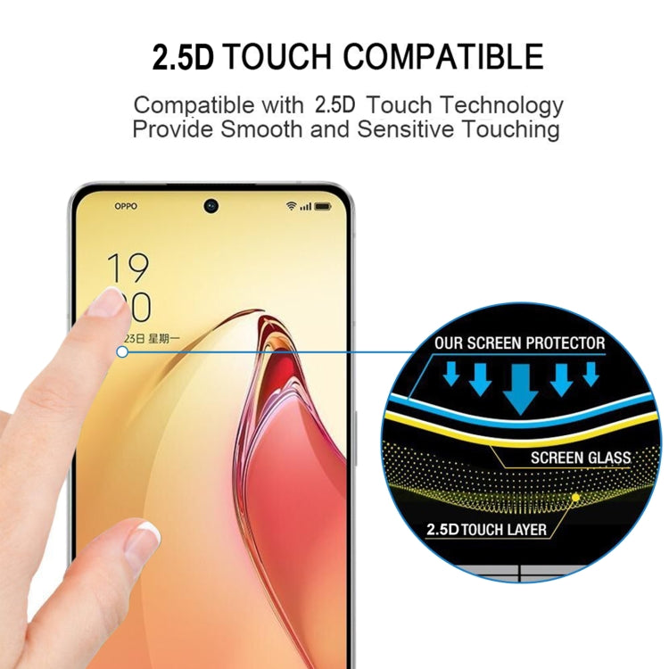 Full Glue Cover Screen Protector Tempered Glass Film For OPPO Reno8 Pro+