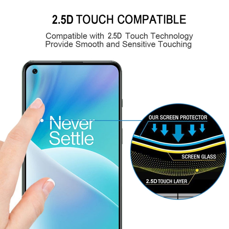 25 PCS Full Glue Cover Screen Protector Tempered Glass Film For OnePlus Nord 2T / Nord 2 5G