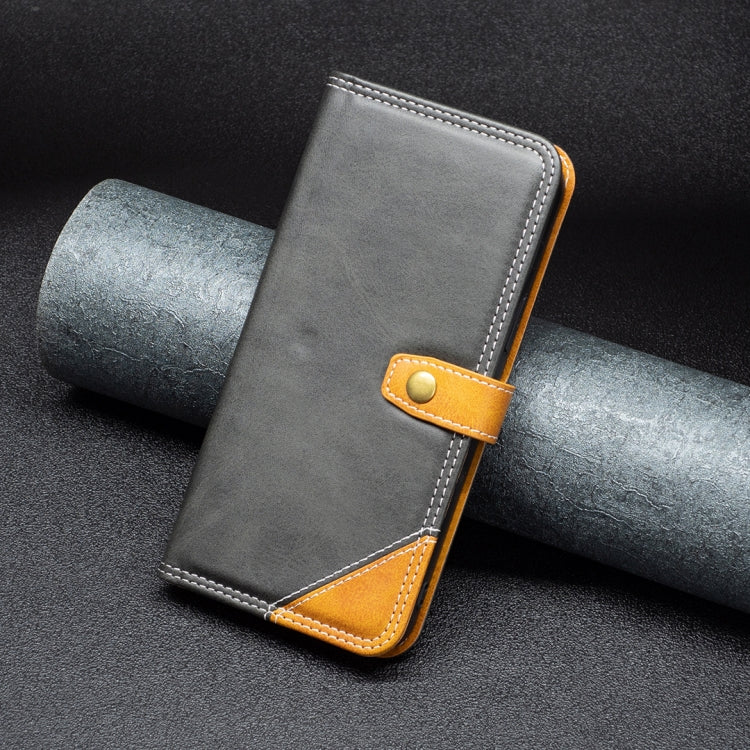 For Motorola Moto E32 4G Color Matching Double Sewing Thread Leather Phone Case