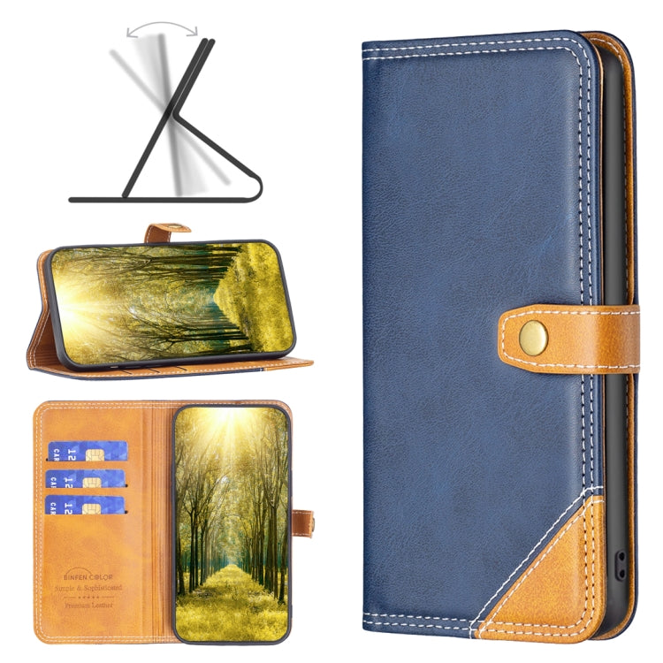 For Motorola Moto E32 4G Color Matching Double Sewing Thread Leather Phone Case