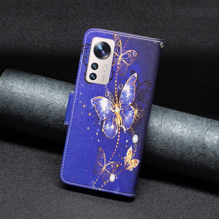 For Xiaomi 12 Lite Colored Drawing Leather Phone Case
